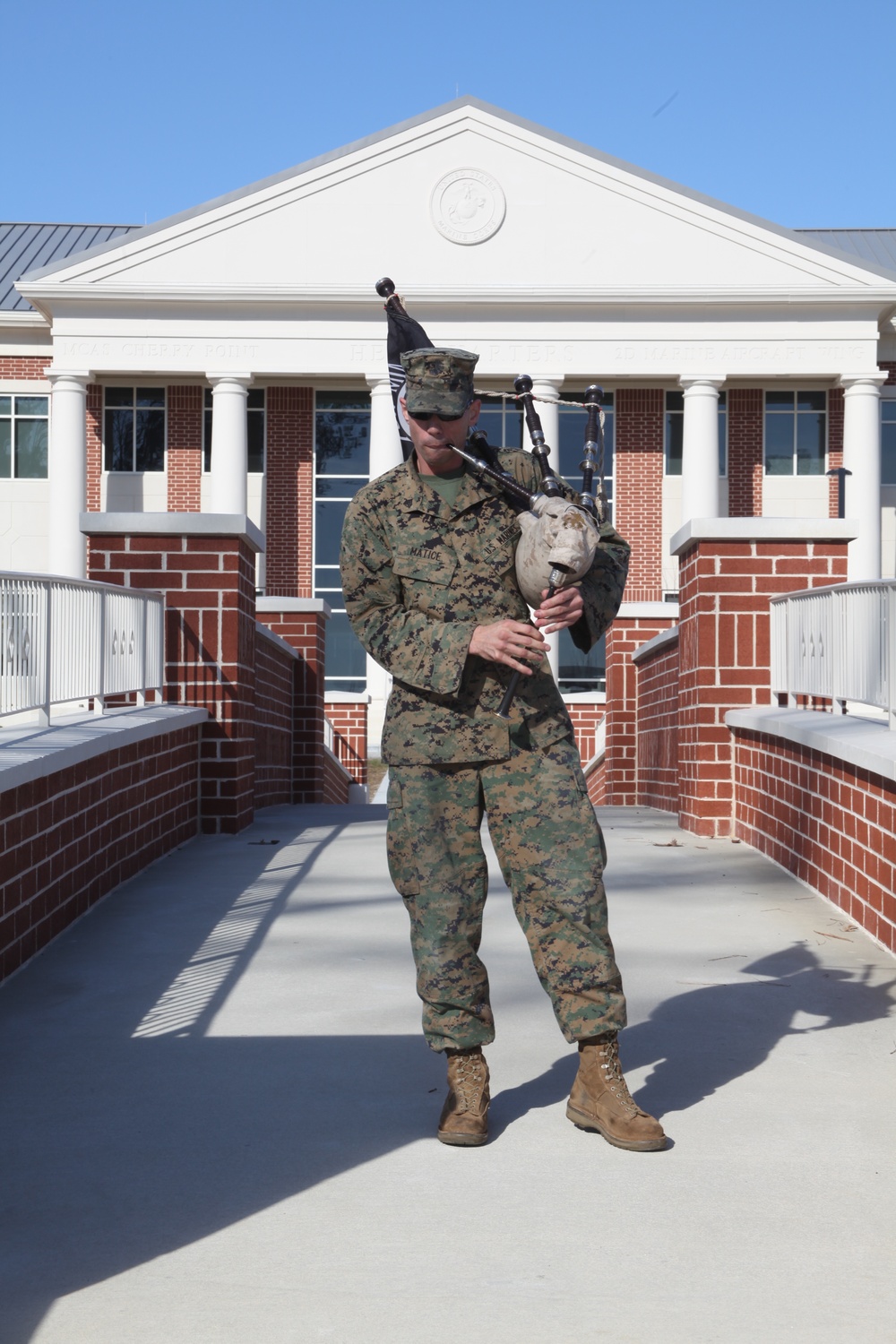 Battlefield bagpipes bringing people together: Sergeant connects people with unique music