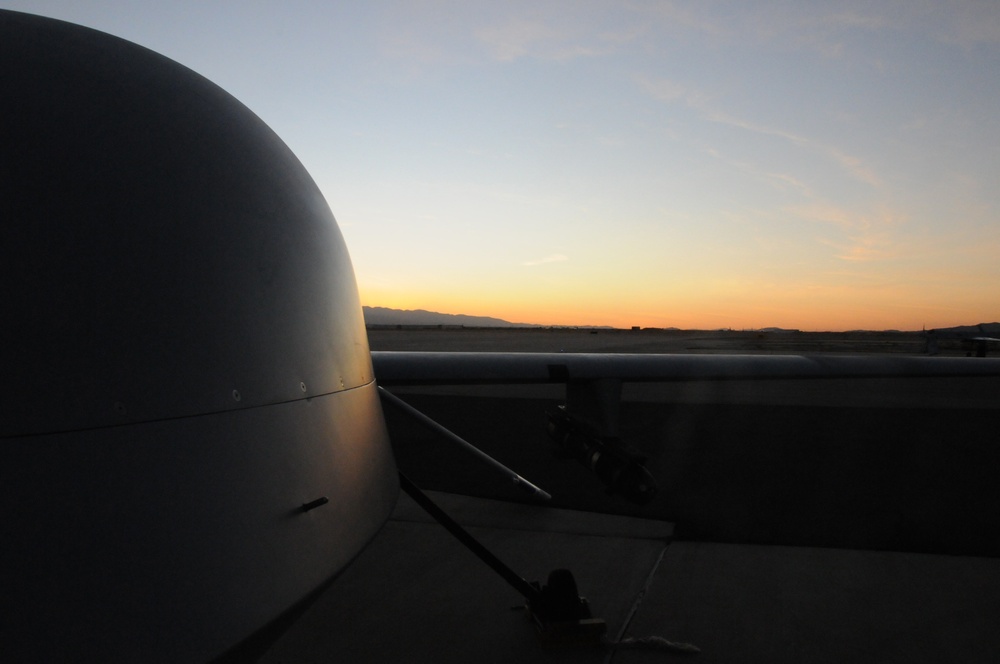 MQ-1 Predator at dusk