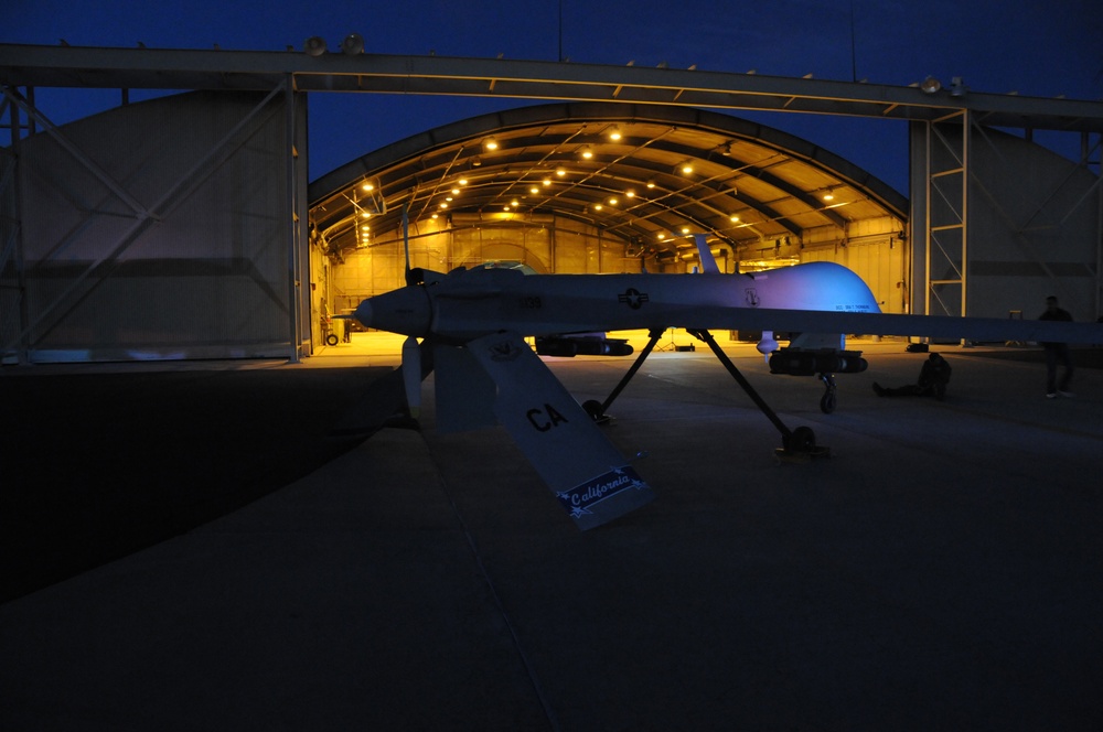 MQ-1 Predator at dusk