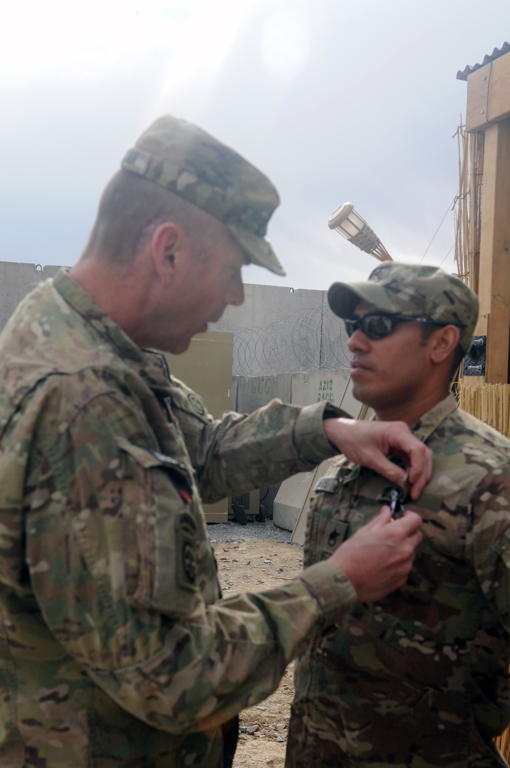 Purple Heart Ceremony at Forward Operating Base Spin Boldak