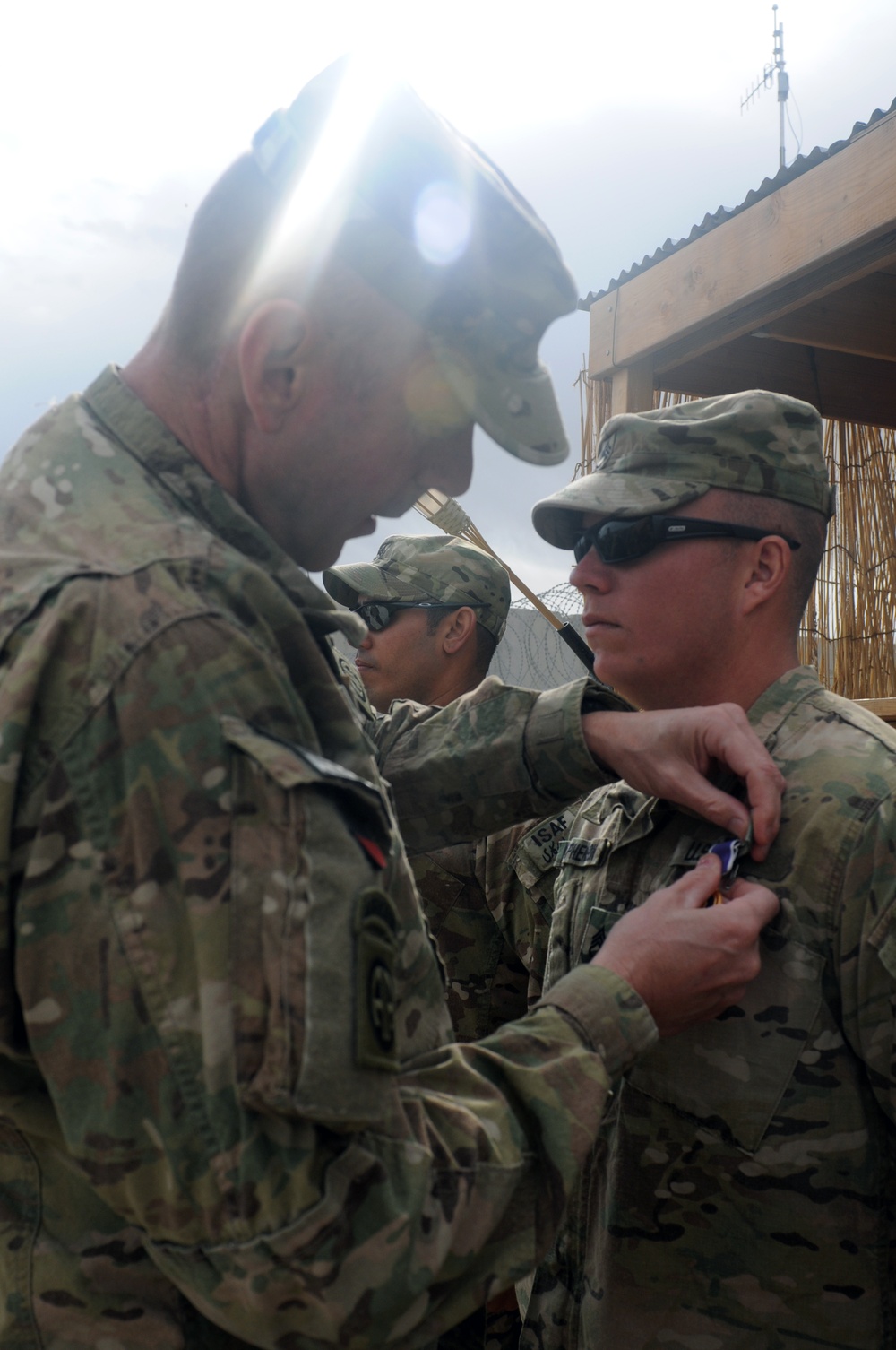 Purple Heart Ceremony at Forward Operating Base Spin Boldak