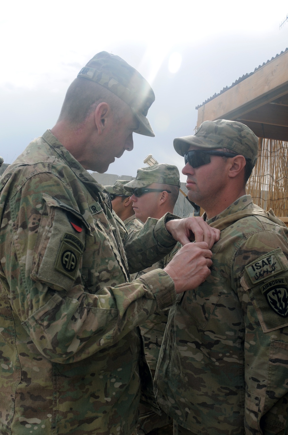 Purple Heart ceremony at Forward Operating Base Spin Boldak