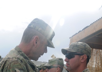 Purple Heart ceremony at Forward Operating Base Spin Boldak