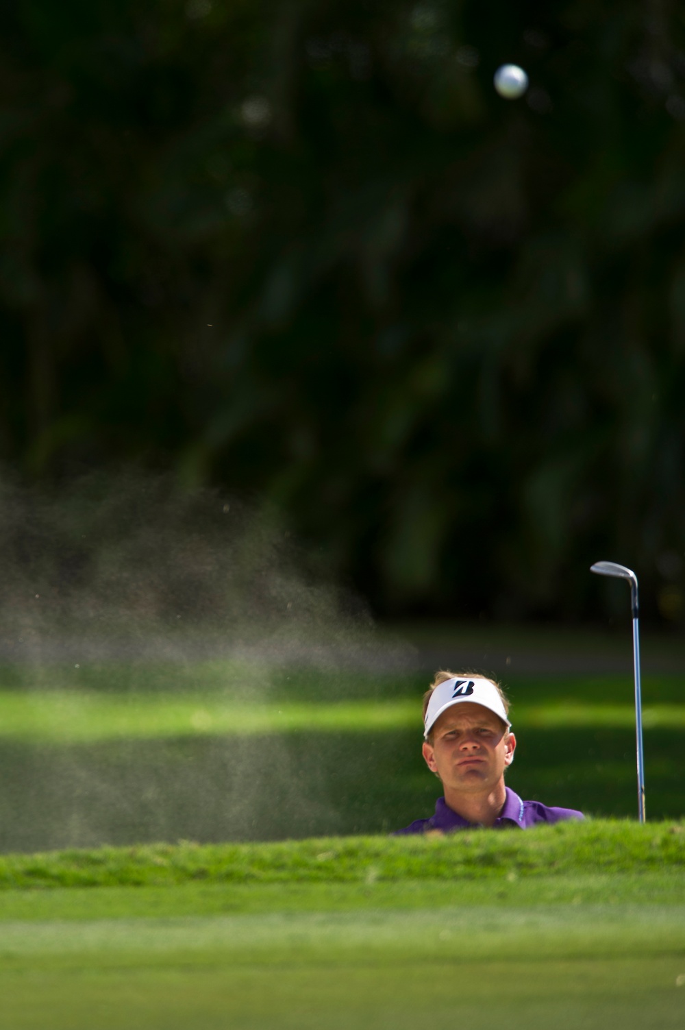 Former US Navy lieutenant turned PGA pro Billy Hurley III makes the cut at the 2012 Sony Open