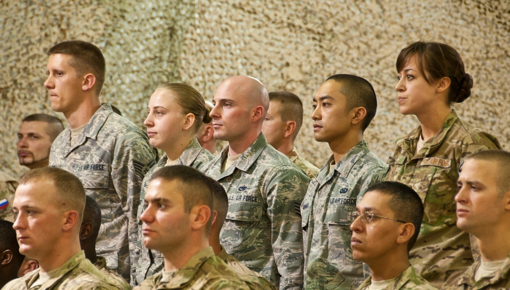 Airmen inducted into NCO corps