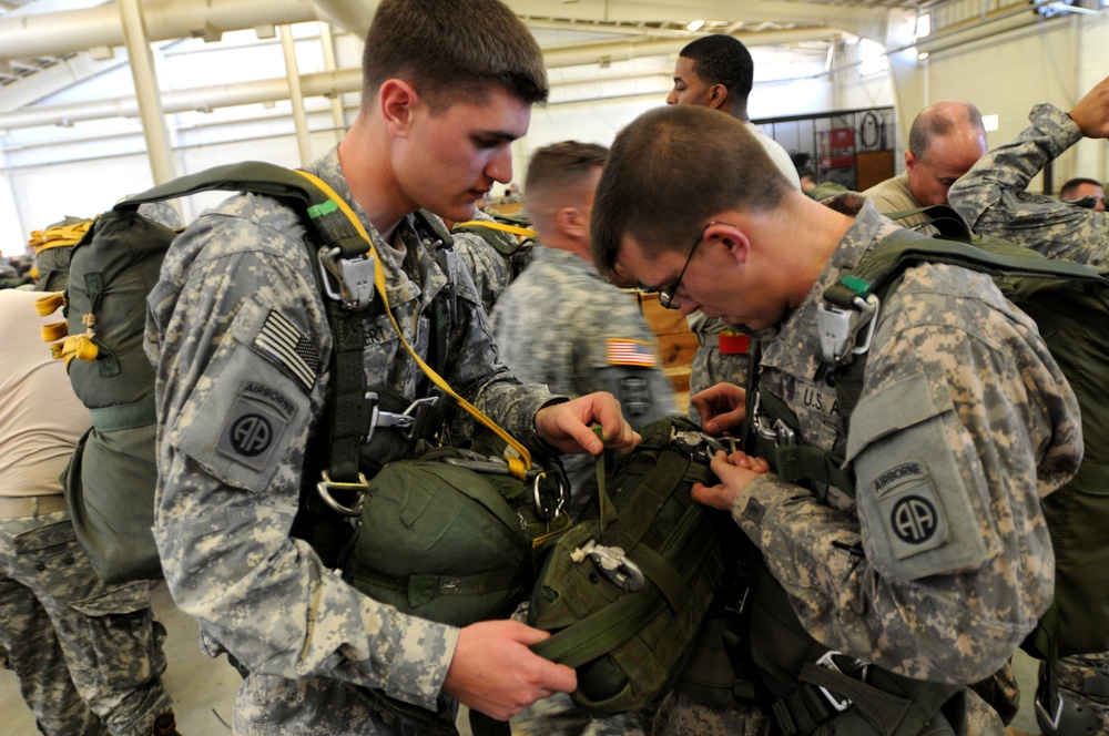 Falcon Brigade paratroopers conduct first airborne operations after returning home from deployment