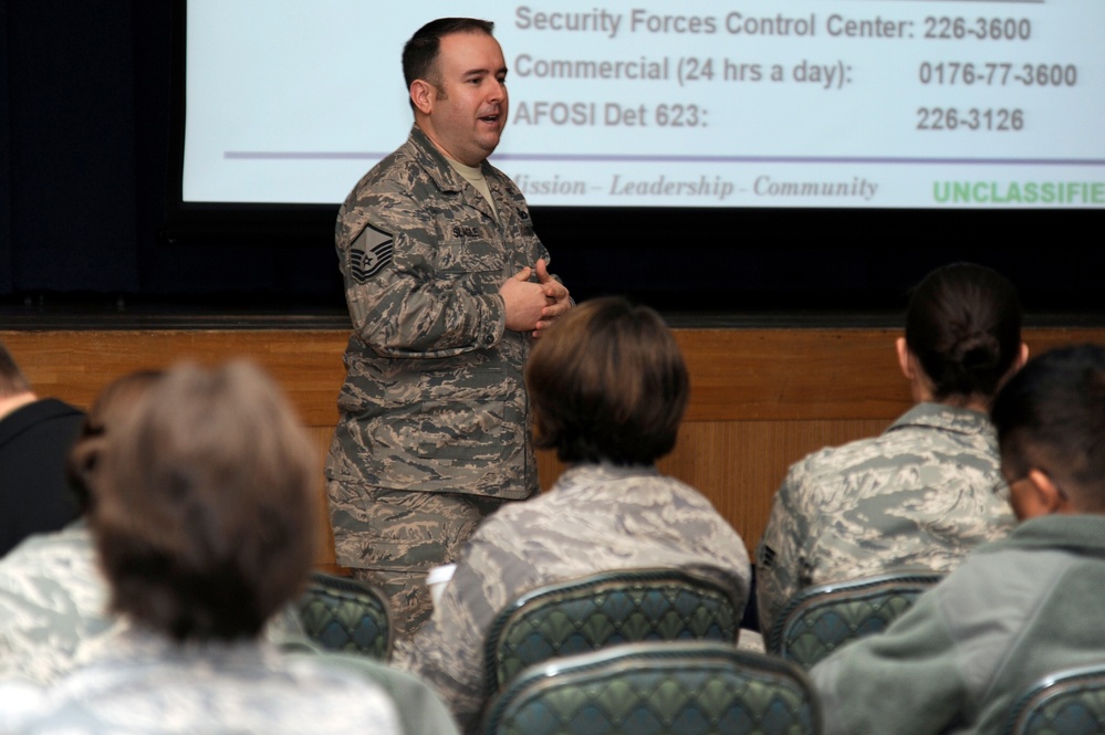 Wing showcases ability to produce town hall meetings during inspection