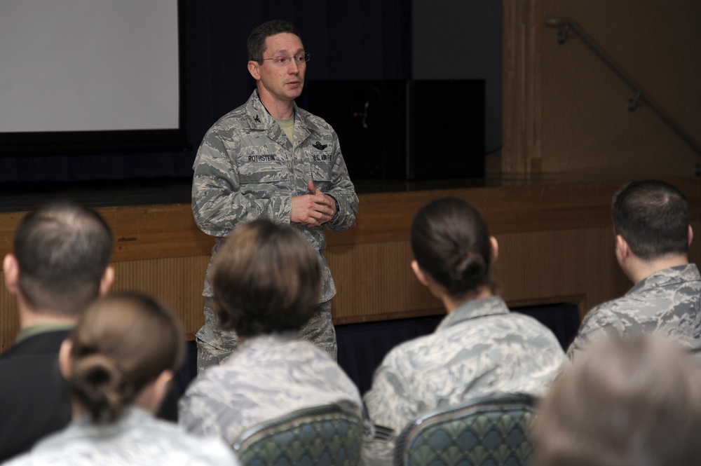 Wing showcases ability to produce town hall meetings during inspection