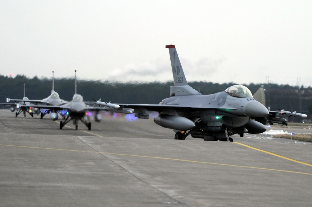 Misawa jets launch during base inspection