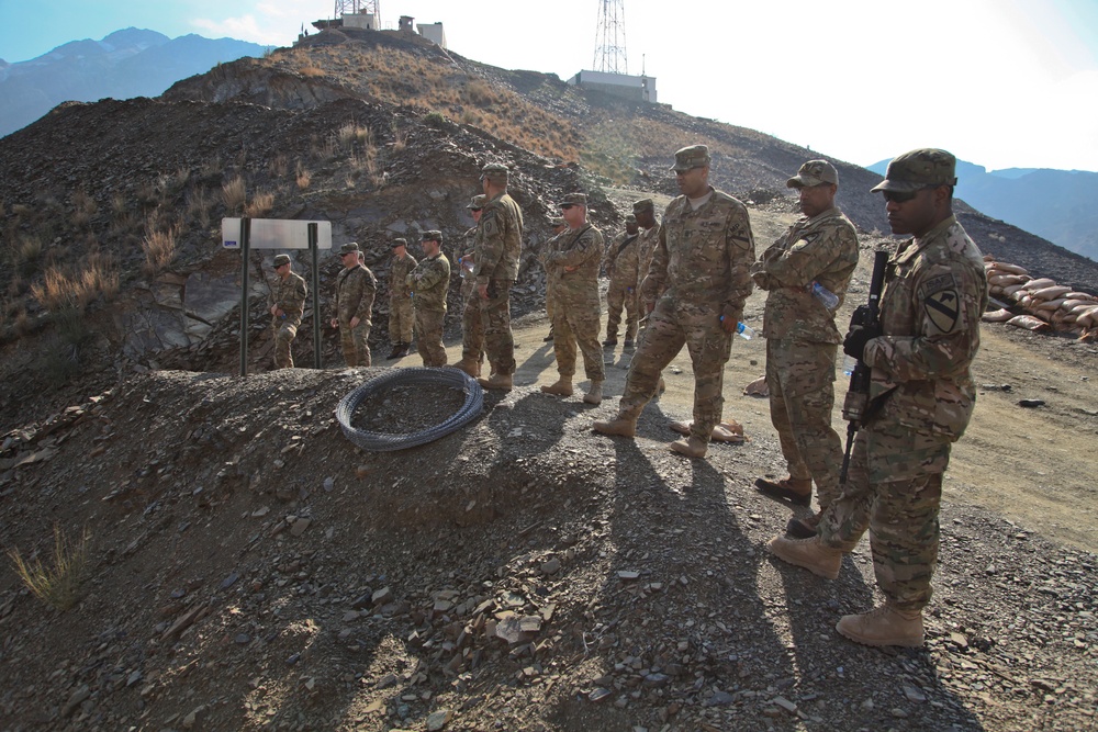 1st Cavalry Division's command sergeants major visit Nangarhar