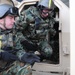 Bulgarian soldiers MRAP egress trainer