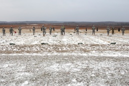 Texas National Guardsmen at the range in Indiana