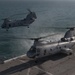 CH-46E Sea Knight takes off from USS New Orleans
