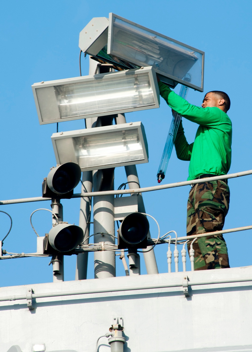 USS John C. Stennis flight deck