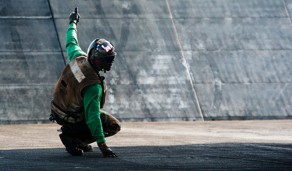 USS John C. Stennis flight deck