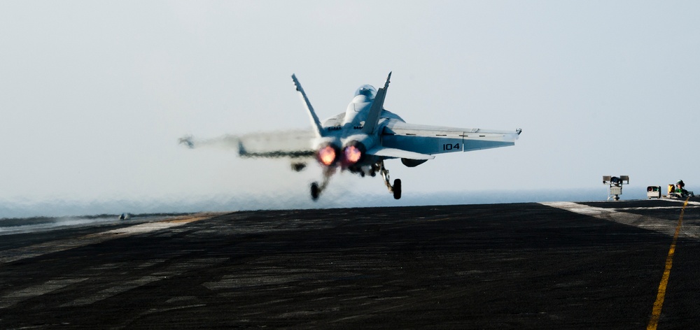 USS John C. Stennis flight deck