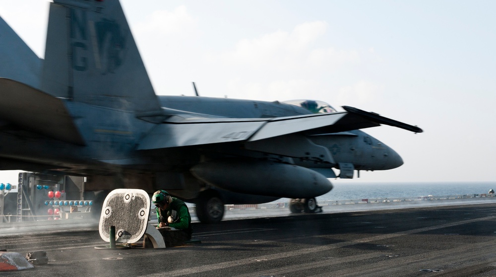 USS John C. Stennis flight deck