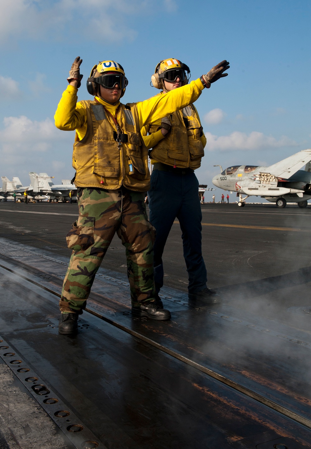 USS John C. Stennis flight deck