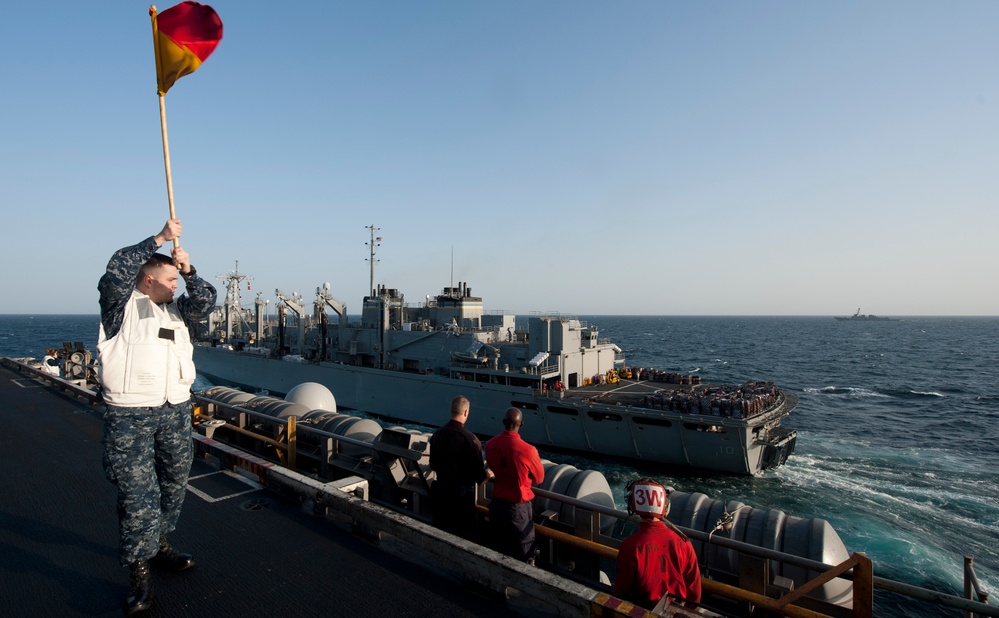 USS John C. Stennis flight deck