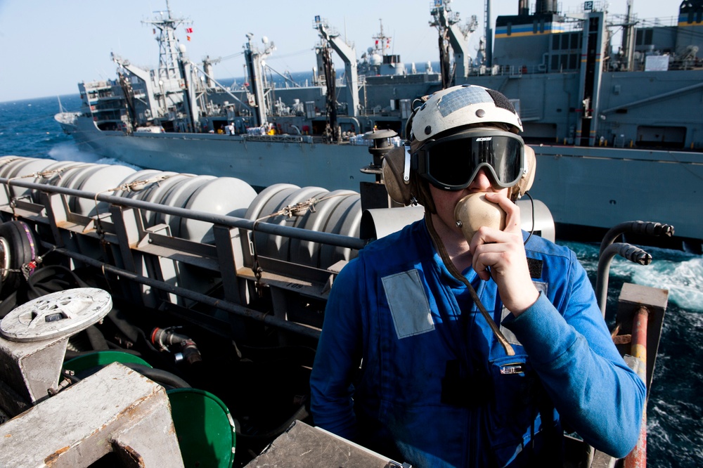 USS John C. Stennis flight deck