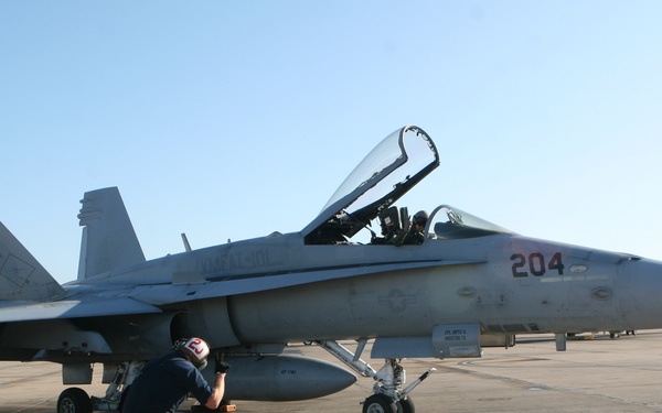 Plane captains on the line