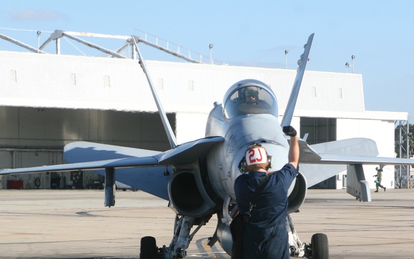Plane captains on the line