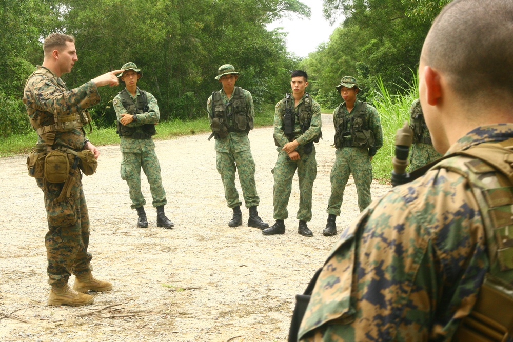 Singapore Navy, US Marines integrate in Jungle Training