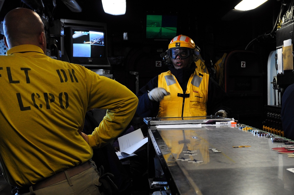 USS Kearsarge's flight deck control