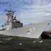 USS Nicholas leaves Norfolk