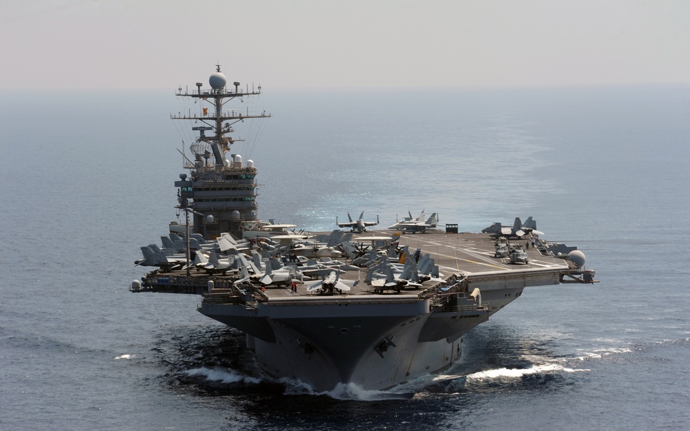 USS Abraham Lincoln transits Indian Ocean