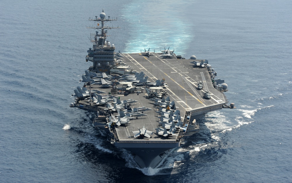 USS Abraham Lincoln transits Indian Ocean
