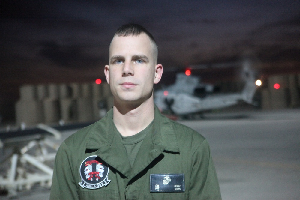 Marine helicopter mechanic in Afghanistan saves lives with maintenance discovery