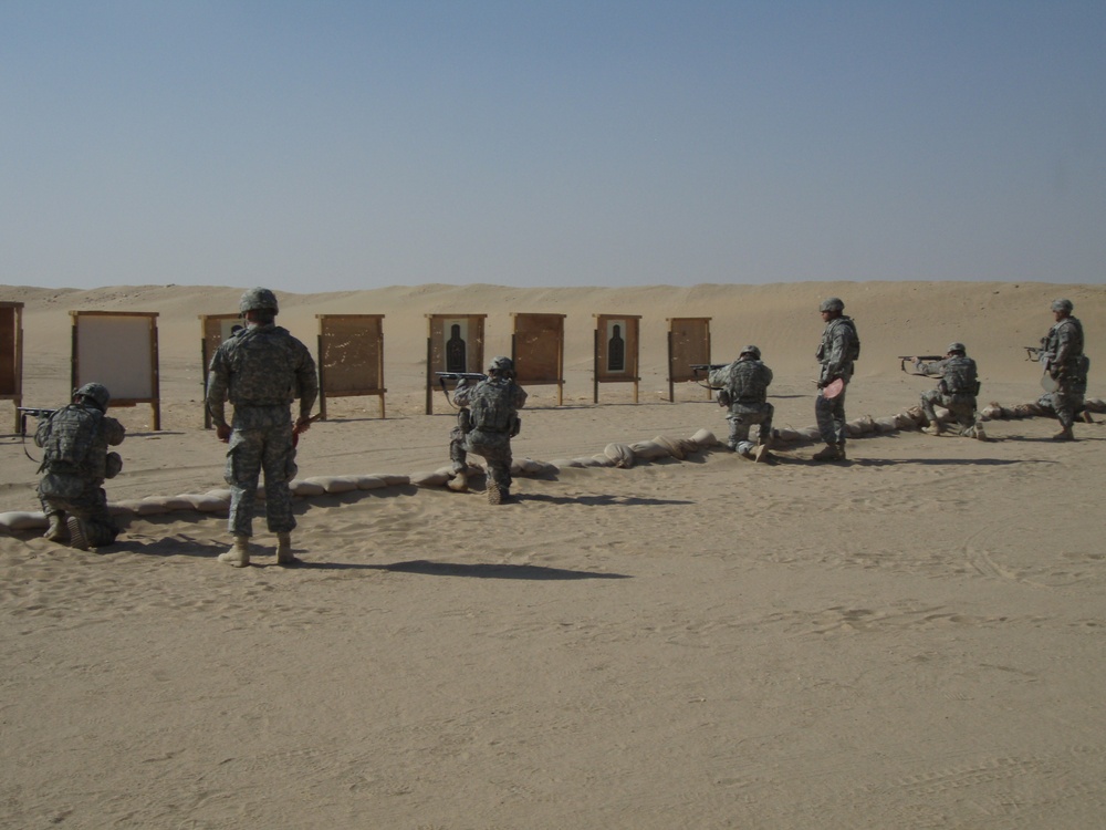 113th Military Police at the range