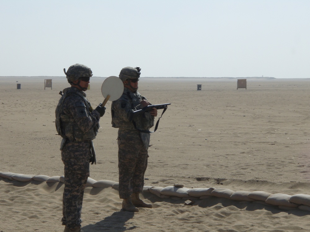 113th Military Police at the range