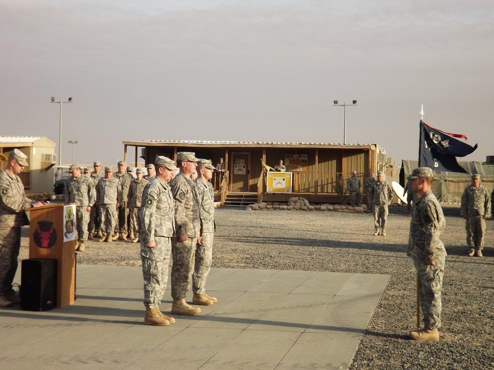 Bravo Company change of command