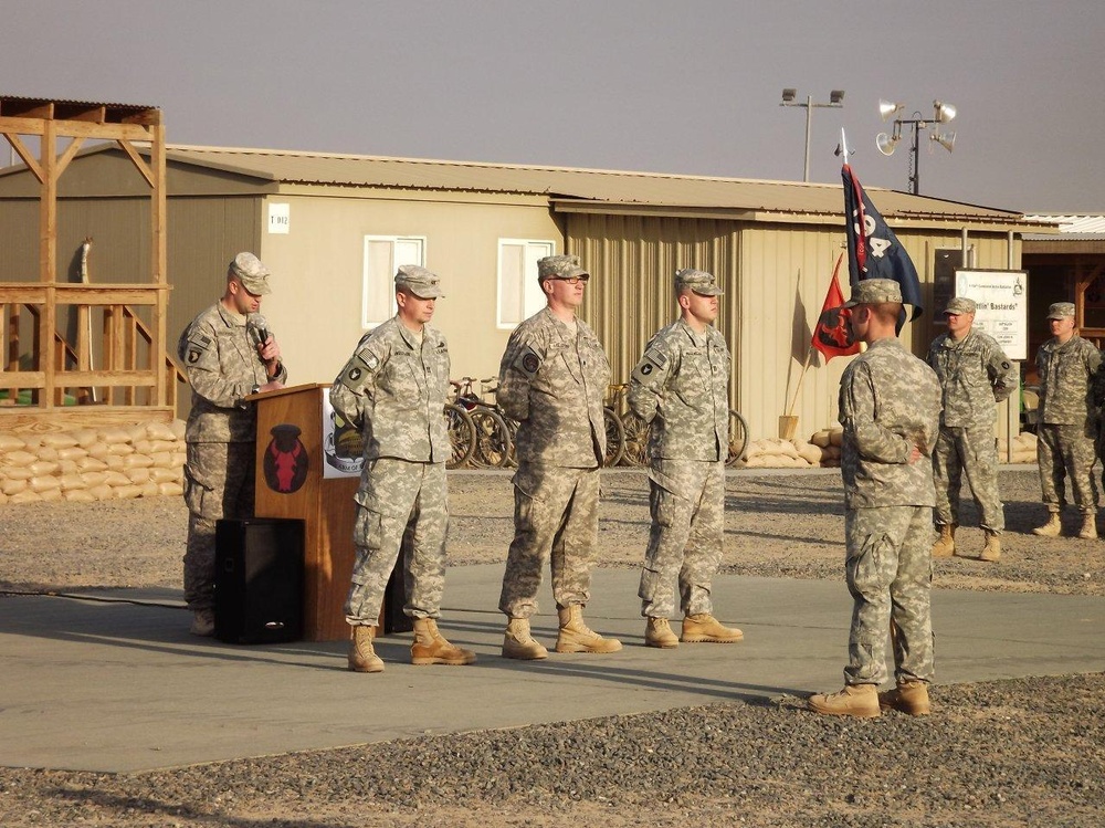 Bravo Company change of command