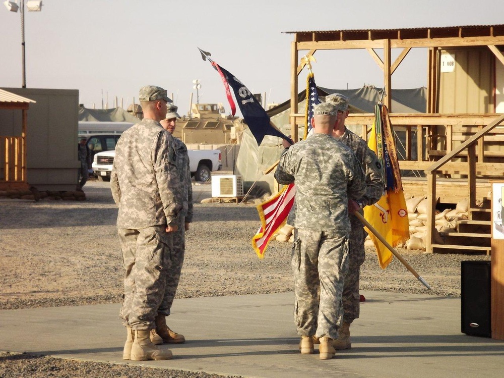 Bravo Company change of command