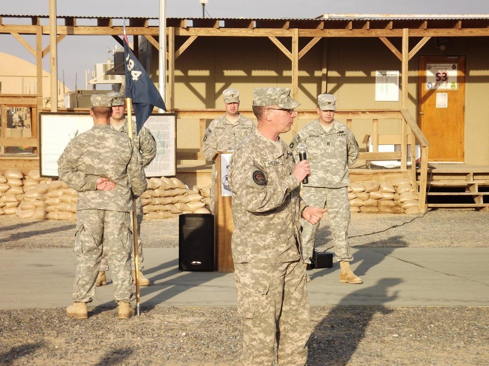 Bravo Company change of command