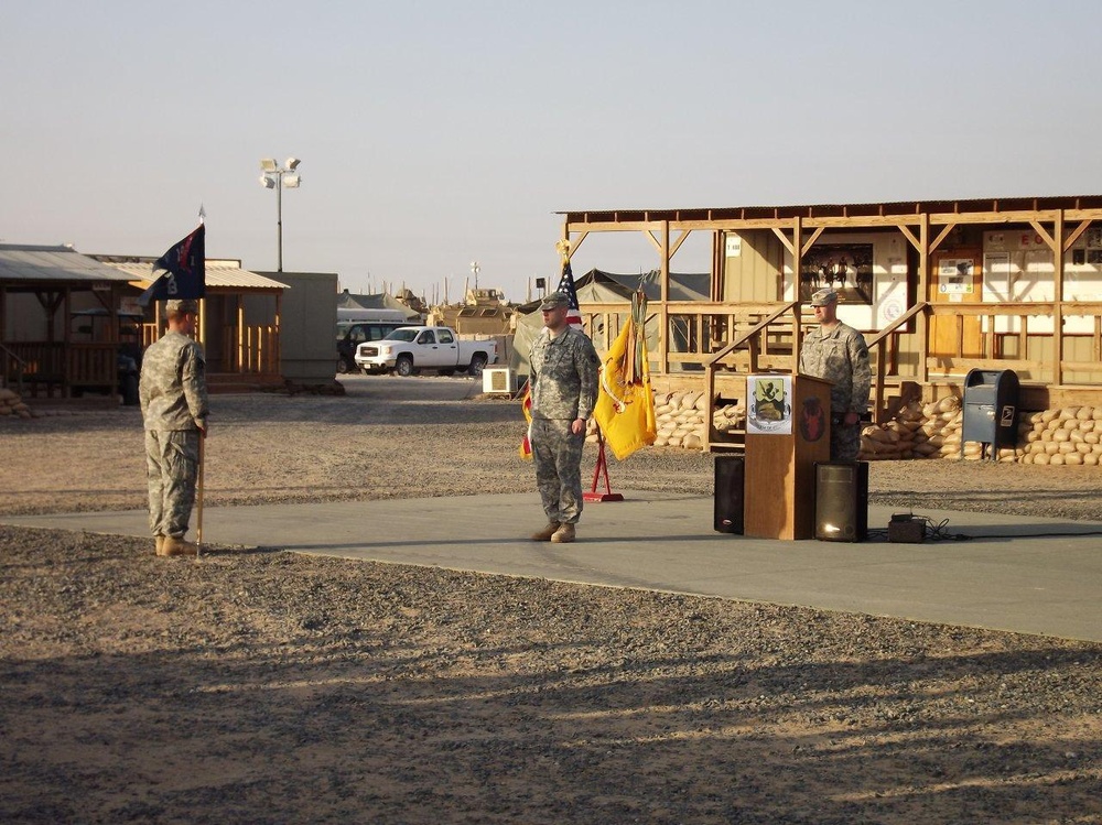 Bravo Company change of command