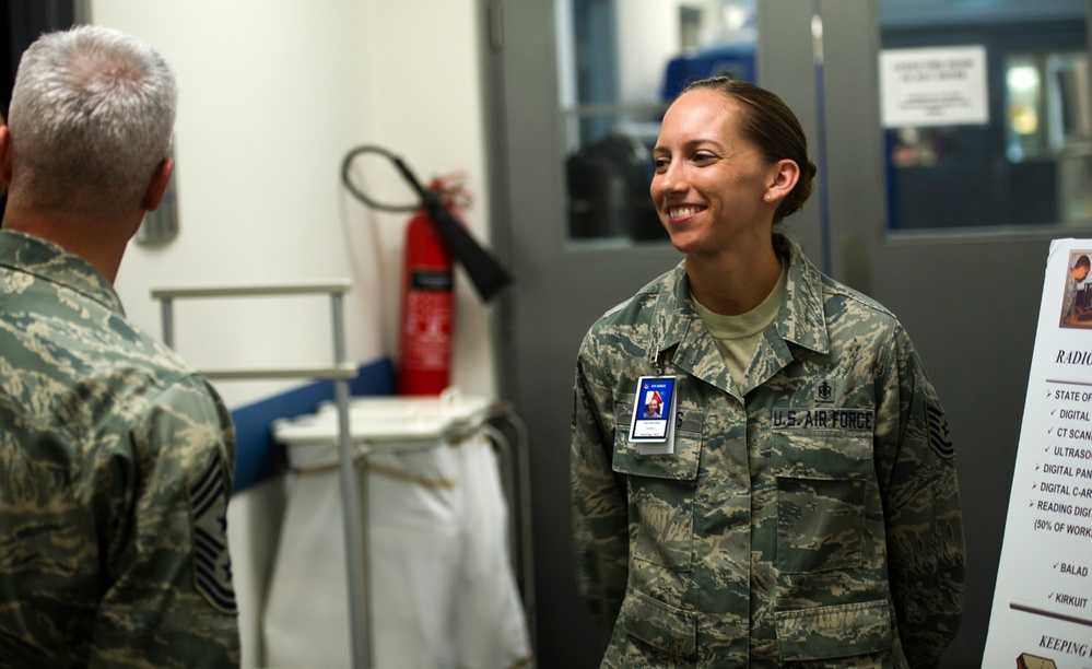 AFCENT command chief visits 379th AEW medics