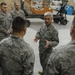 AFCENT command chief talks with 379th Maintenance Squadr