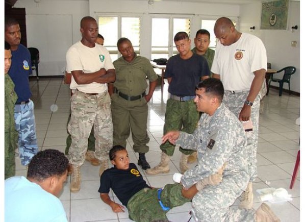 ARSOUTH, Belize Defence Force conduct combat medic engagement