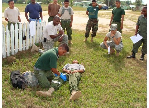 ARSOUTH, Belize Defence Force conduct combat medic engagement