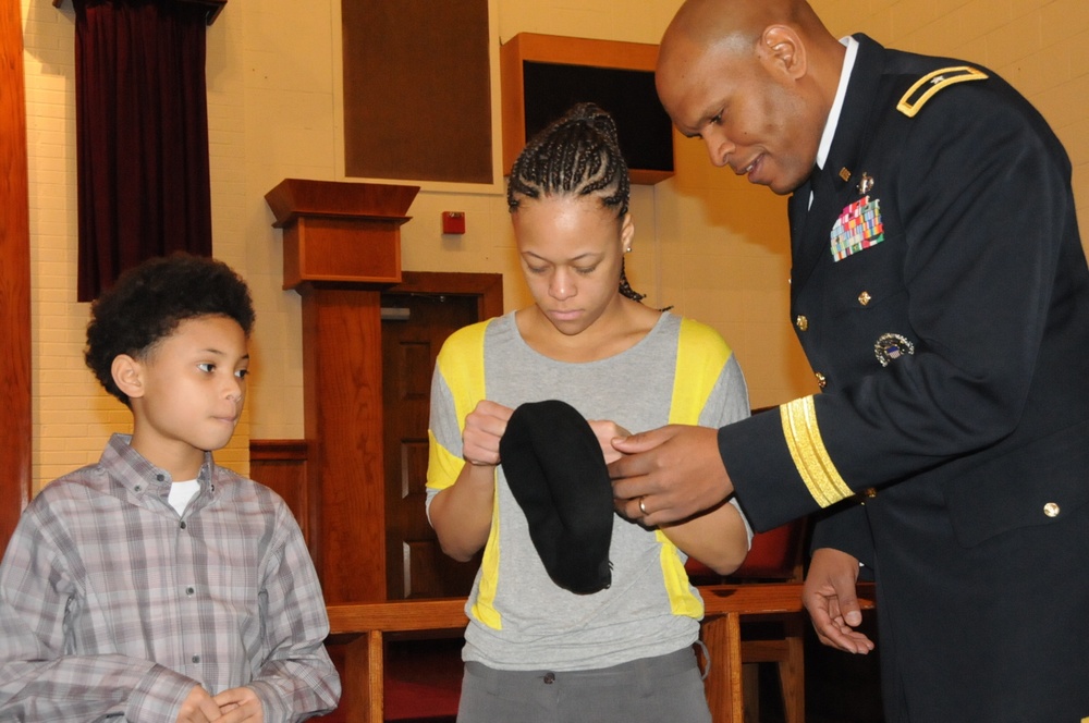 Family takes part in Army promotion ceremony