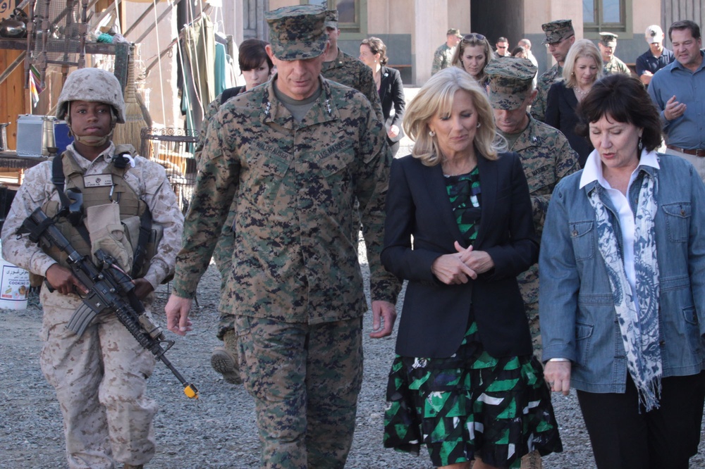 Dr. Jill Biden visits Marines and sailors of Camp Pendleton