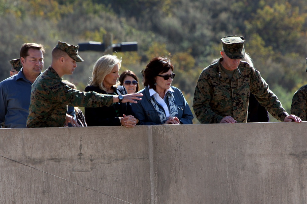 Dr. Jill Biden visits Camp Pendleton Marines and sailors