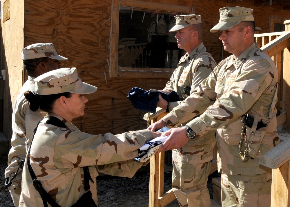 NMCB 7 assumes authority in CENTCOM area of responsibility, operations begin