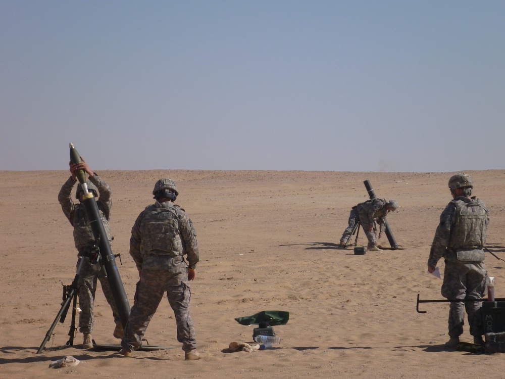 Fire for effect: 180th mortar live fire range