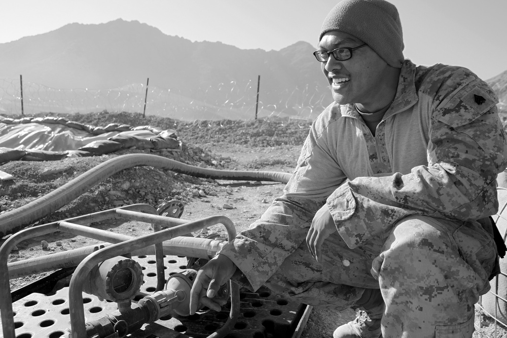 Doing the right thing always: Bulk fuel Marine learns lessons in ROTC, applies them to essential missions in Afghanistan