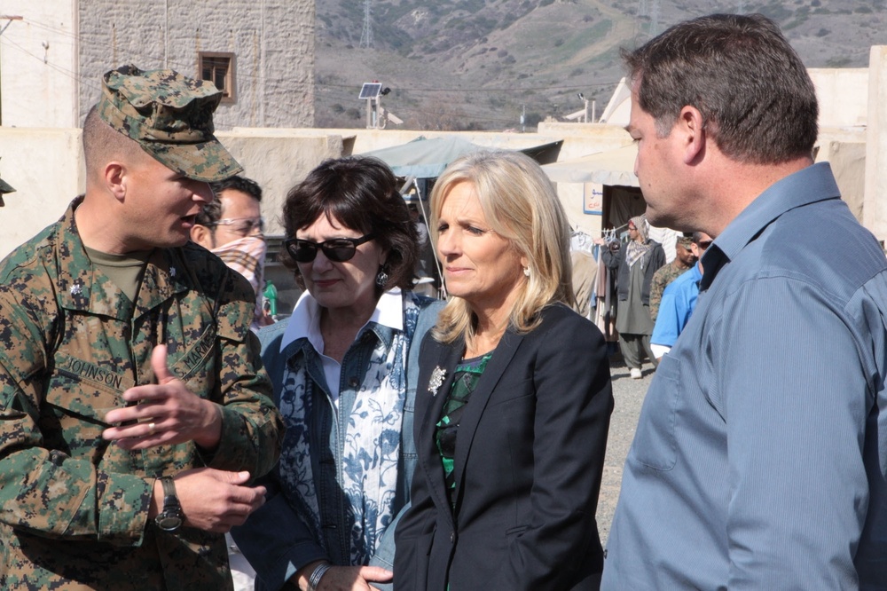 Dr. Jill Biden visits Marines and sailors of Camp Pendleton